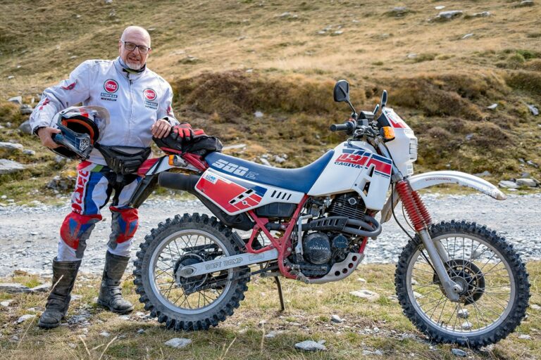 Uomomezzo Marco Poloni, 2025-10, Via del Sale, HAT Legend, Cagiva T4 500E