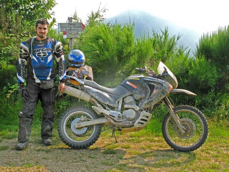 UomoMezzo di Massimo Boero, 2008-07, Rapallo-Pontremoli, Honda Transalp 650