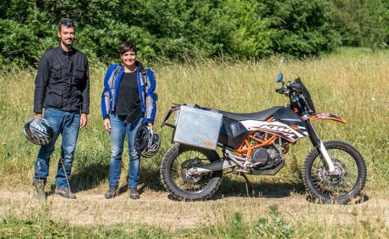 UomoMezzo di Stefano Mura, 2017-06, Tendata All Travellers Amatrice Lago di Scandarello, KTM 690 Enduro R