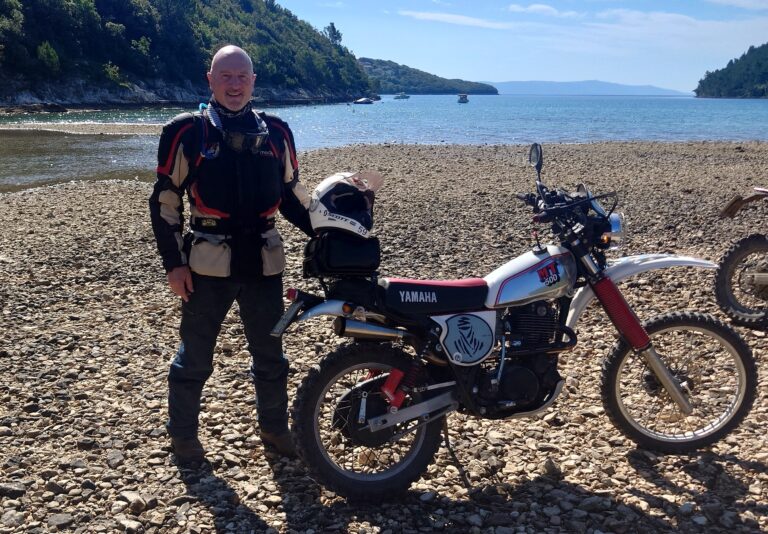 uomomezzo di Marino Turatto, Istria, Yamaha XT500