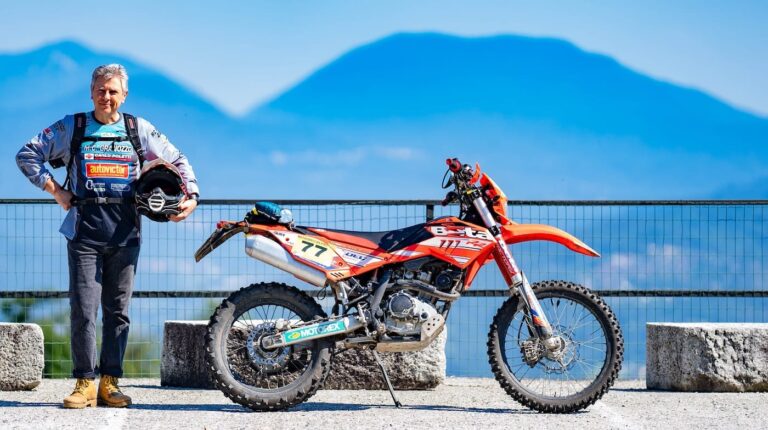 UomoMezzo di Roberto "Albertash" Dova, 2022-07, Audax Albertash, Viggiona (VB), Beta 125 RR